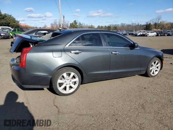 2015 Cadillac ATS Standard AWD with VIN 1G6AG5RX8F0135123, listed as a Copart auction lot 87646585 with 130,446 mi miles and Salvage title. Bid and sale history available at DreamBid. Image 3.