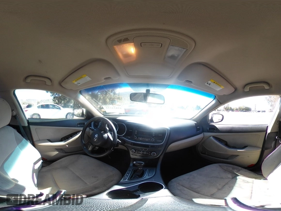 2015 Kia Optima LX with VIN KNAGM4A72F5616233, listed as a IAAI auction lot 41824232 with 163,006 mi miles. Bid and sale history available at carsss.com. Image 18.