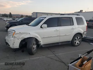 2012 Honda Pilot Touring with VIN 5FNYF3H9XCB011244, listed as a Copart auction lot 41793605 with 62,198 mi miles and Salvage Title. Bid and sale history available at carsss.com. Image 1.