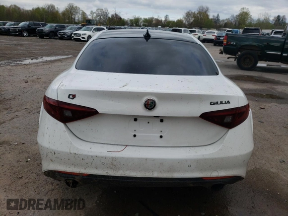 2019 Alfa Romeo Giulia Ti Sport with VIN ZARFANBN9K7622450, listed as a Copart auction lot 50780443 with 0 mi miles. Bid and sale history available at carsss.com. Image 6.