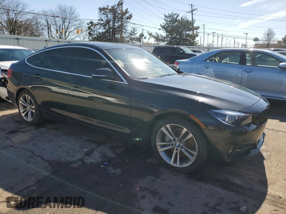 2018 BMW 3 Series 340i xDrive with VIN WBA8Y3C57JG451291, listed as a Copart auction lot 45725545 with 75,492 mi miles and Salvage Title. Bid and sale history available at carsss.com. Image 4.