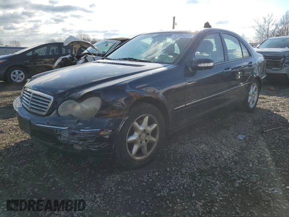 2002 Mercedes-Benz C 230/260/280/320 with VIN WDBRF61J42F262487, listed as a Copart auction lot 47354225 with 128,238 mi miles and Salvage Title. Bid and sale history available at DreamBid. Image 1.