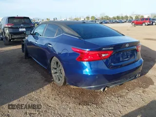 2017 Nissan Maxima SR with VIN 1N4AA6AP8HC412862, listed as a IAAI auction lot 41725246 with 154,483 mi miles and . Bid and sale history available at DreamBid. Image 3.