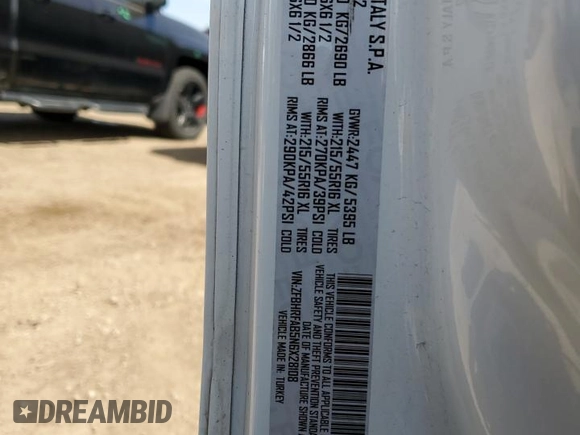 2022 Ram ProMaster City Cargo Tradesman с VIN ZFBHRFAB5N6X28108, выставлен на аукционе Copart как лот 53377875 с пробегом Не указан миль и На запчасти • Non repairable. История ставок и продаж доступна на DreamBid. Изображение 13.