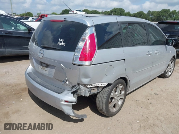 2009 Mazda 5 Sport z VIN JM1CR293090355422, wystawiony jako IAAI lot #42567279 z przebiegiem 214 402 mil mil oraz . Historia ofert i sprzedaży dostępna na DreamBid. Obrazek 4.