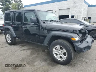 2022 Jeep Wrangler Unlimited Willys with VIN 1C4HJXDN8NW263081, listed as a Copart auction lot 54544895 with 34,239 mi miles and Salvage Title. Bid and sale history available at DreamBid. Image 4.