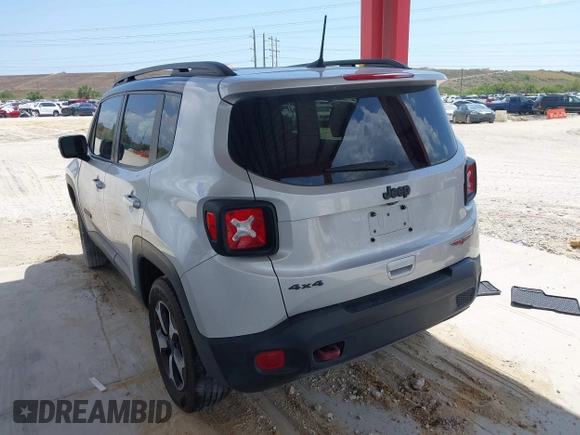 2021 Jeep Renegade Trailhawk with VIN ZACNJDC17MPN27500, listed as a IAAI auction lot 42206678 with 114,258 mi miles and . Bid and sale history available at DreamBid. Image 3.
