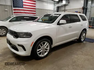 2022 Dodge Durango GT Plus with VIN 1C4RDJDG8NC224907, listed as a Copart auction lot 45585345 with 59,119 mi miles and Clean Title. Bid and sale history available at DreamBid. Image 1.