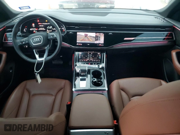2022 Audi Q8 Prestige with VIN WA1FVBF17ND009814, listed as a Copart auction lot 83627874 with 16,294 mi miles and Salvage Title. Bid and sale history available at carsss.com. Image 8.