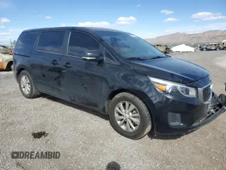 2016 Kia Sedona L with VIN KNDMA5C11G6120817, listed as a Copart auction lot 46854914 with 137,181 mi miles and Salvage Title. Bid and sale history available at DreamBid. Image 4.