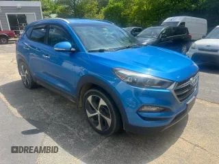 2016 Hyundai Tucson Limited z VIN KM8J3CA28GU062371, wystawiony jako Copart lot #59195885 z przebiegiem 142 702 mil mil oraz Czysty tytuł • Clean title. Historia ofert i sprzedaży dostępna na DreamBid. Obrazek 1.