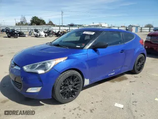 2013 Hyundai Veloster w/Black Int with VIN KMHTC6AD8DU168052, listed as a Copart auction lot 50715485 with 124,974 mi miles and Salvage Title. Bid and sale history available at carsss.com. Image 1.