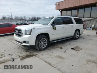 2015 GMC Yukon XL SLT with VIN 1GKS2HKC8FR259966, listed as a Copart auction lot 50410195 with 158,367 mi miles and Salvage Title. Bid and sale history available at carsss.com. Image 1.