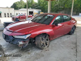 2021 Acura TLX w/A-Spec Package with VIN 19UUB5F55MA003635, listed as a Copart auction lot 65278125 with Not provided miles and Clean title. Bid and sale history available at DreamBid. Image 1.