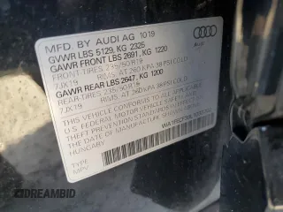 2020 Audi Q3 S line Prestige with VIN WA1FECF39L1033702, listed as a Copart auction lot 79176494 with 63,220 mi miles and Non Repairable. Bid and sale history available at carsss.com. Image 14.