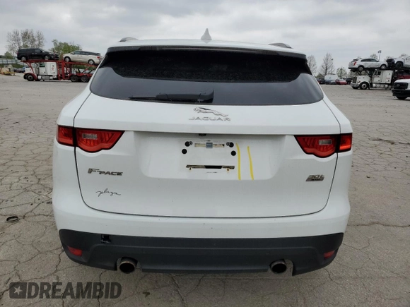 2019 Jaguar F-Pace 25t Premium with VIN SADCJ2GX2KA367489, listed as a Copart auction lot 51836315 with 124,524 mi miles and Salvage title. Bid and sale history available at DreamBid. Image 6.