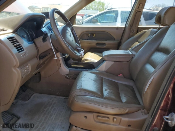 2007 Honda Pilot EX-L with VIN 5FNYF18527B025243, listed as a Copart auction lot 51981585 with 273,134 mi miles and Salvage Title. Bid and sale history available at carsss.com. Image 7.