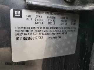 2014 Chevrolet Impala LT with VIN 1G1125S36EU127962, listed as a Copart auction lot 50957365 with 140,251 mi miles and Salvage Title. Bid and sale history available at DreamBid. Image 12.