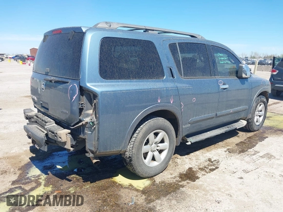 2011 Nissan Armada SV with VIN 5N1BA0ND2BN618049, listed as a IAAI auction lot 41838749 with 198,670 mi miles and . Bid and sale history available at DreamBid. Image 4.