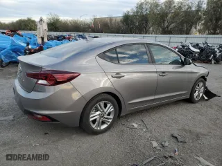 2020 Hyundai Elantra Value Edition with VIN KMHD84LF3LU903642, listed as a Copart auction lot 46331485 with 44,623 mi miles and Salvage Title. Bid and sale history available at carsss.com. Image 3.
