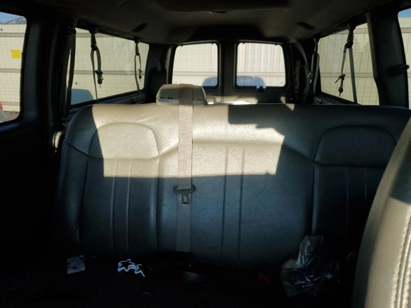 2012 Chevrolet Express Passenger 1LT with VIN 1GAZG1FA9C1195838, listed as a Copart auction lot 47020615 with 0 mi miles and Salvage Title. Bid and sale history available at carsss.com. Image 10.