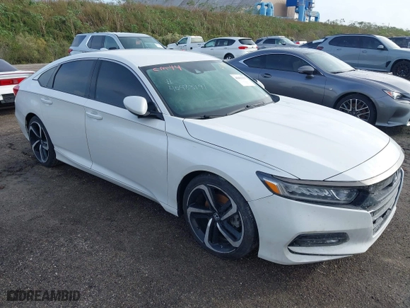 2020 Honda Accord Sedan Sport with VIN 1HGCV1F32LA153775, listed as a IAAI auction lot 40805529 with 1 mi miles. Bid and sale history available at carsss.com. Image 1.