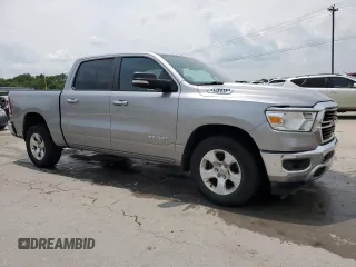 2019 Ram 1500 Big Horn with VIN 1C6SRFFT1KN686081, listed as a Copart auction lot 59565525 with 127,987 mi miles and Salvage title. Bid and sale history available at DreamBid. Image 4.