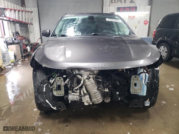 2018 Jeep Compass Latitude with VIN 3C4NJCBB0JT376706, listed as a Copart auction lot 45966665 with 66,489 mi miles and Salvage Title. Bid and sale history available at carsss.com. Image 5.