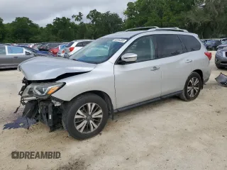 2017 Nissan Pathfinder SV z VIN 5N1DR2MN2HC639897, wystawiony jako Copart lot #52294365 z przebiegiem 168 435 mil mil oraz Szkoda całkowita • Salvage title. Historia ofert i sprzedaży dostępna na DreamBid. Obrazek 1.