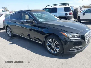 2016 Hyundai Genesis 3.8L z VIN KMHGN4JE3GU131049, wystawiony jako IAAI lot #42022155 z przebiegiem 107 801 mil mil oraz . Historia ofert i sprzedaży dostępna na DreamBid. Obrazek 1.