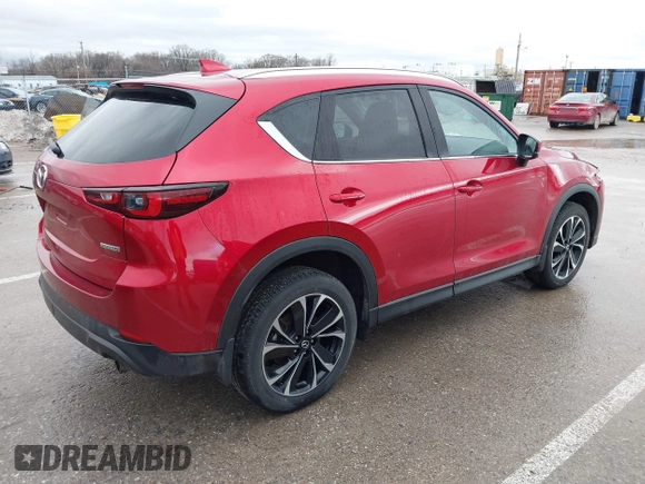2023 Mazda CX-5 S Premium with VIN JM3KFBDM1P0258786, listed as a IAAI auction lot 41416947 with 28,157 mi miles and . Bid and sale history available at DreamBid. Image 4.