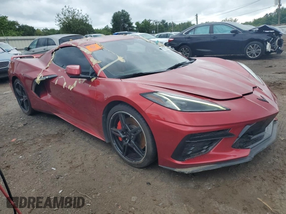 2021 Chevrolet Corvette 3LT with VIN 1G1YC2D43M5114255, listed as a Copart auction lot 66332224 with 16,582 mi miles and Salvage Title. Bid and sale history available at carsss.com. Image 4.