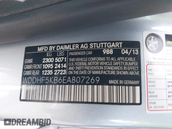 2014 Mercedes-Benz E 350 Sport с VIN WDDHF5KB6EA807269, выставлен на аукционе IAAI как лот 42509036 с пробегом 120 451 миль миль и . История ставок и продаж доступна на DreamBid. Изображение 9.
