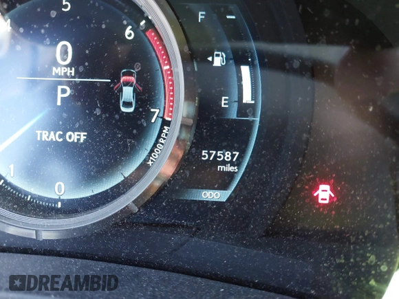 2016 Lexus IS 200t with VIN JTHBA1D21G5032765, listed as a IAAI auction lot 42139459 with 57,587 mi miles and . Bid and sale history available at DreamBid. Image 16.