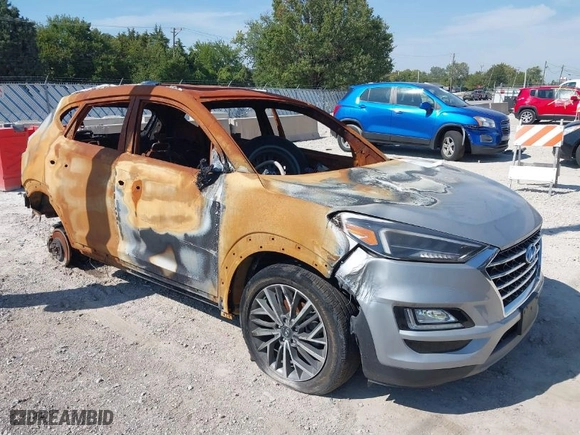 2020 Hyundai Tucson SEL with VIN KM8J3CAL1LU168938, listed as a IAAI auction lot 40317942 with 1 mi miles. Bid and sale history available at carsss.com. Image 1.
