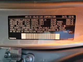 2018 Volvo XC60 Inscription with VIN LYVBR0DL2JB100799, listed as a Copart auction lot 44173083 with 42,777 mi miles. Bid and sale history available at carsss.com. Image 13.
