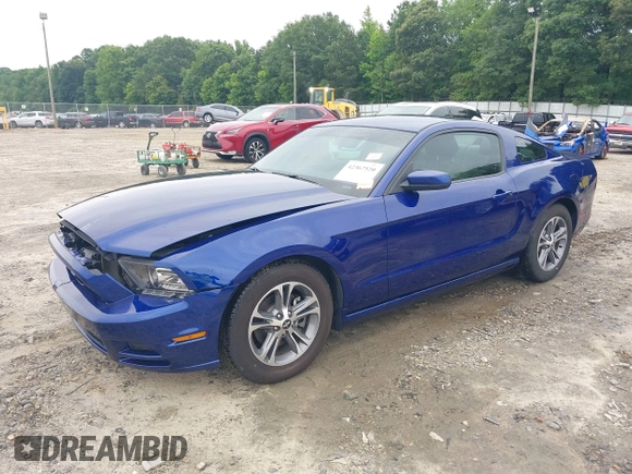 2014 Ford Mustang V6 with VIN 1ZVBP8AM4E5282543, listed as a IAAI auction lot 42367520 with 208,641 mi miles and . Bid and sale history available at DreamBid. Image 18.