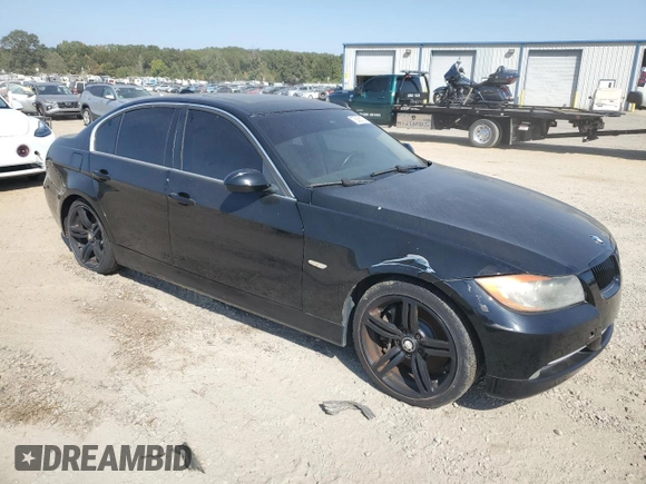 2007 BMW 3 Series 335i with VIN WBAVB735X7KY61679, listed as a Copart auction lot 76368174 with 111,146 mi miles and Clean title. Bid and sale history available at DreamBid. Image 4.