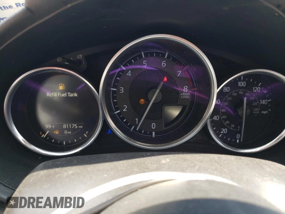 2017 Mazda MX-5 Miata RF Grand Touring with VIN JM1NDAM73H0104632, listed as a Copart auction lot 59292434 with 81,175 mi miles and Salvage Title. Bid and sale history available at carsss.com. Image 9.