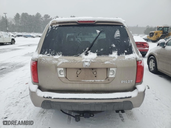 2003 Honda Pilot EX with VIN 2HKYF18663H617586, listed as a Copart auction lot 44119245 with 223,037 mi miles and Salvage Title. Bid and sale history available at carsss.com. Image 6.