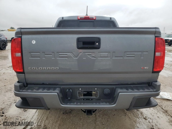 2022 Chevrolet Colorado 2WD LT with VIN 1GCGSCEN6N1264128, listed as a Copart auction lot 44963815 with 37,721 mi miles and Salvage Title. Bid and sale history available at carsss.com. Image 6.