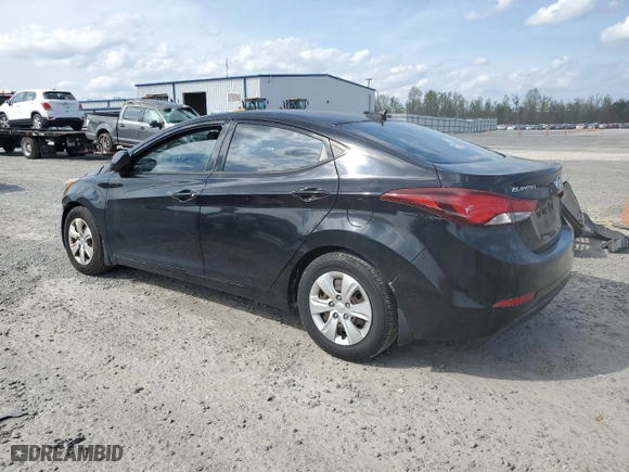 2016 Hyundai Elantra SE with VIN KMHDH4AE6GU601892, listed as a Copart auction lot 50625415 with 143,090 mi miles and Salvage Title. Bid and sale history available at carsss.com. Image 2.