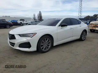 2021 Acura TLX z VIN 19UUB5F3XMA002401, wystawiony jako Copart lot #46607425 z przebiegiem 51 757 mil mil oraz Szkoda całkowita • Salvage title. Historia ofert i sprzedaży dostępna na DreamBid. Obrazek 1.