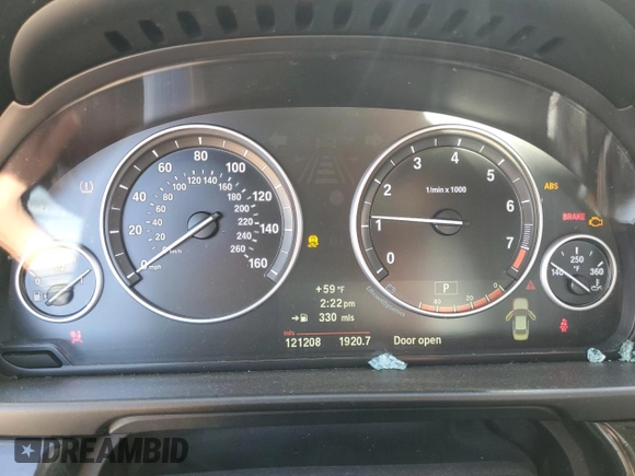 2013 BMW 5 Series 535i xDrive with VIN WBAFU7C54DDU71501, listed as a Copart auction lot 48206915 with 121,208 mi miles and Salvage Title. Bid and sale history available at carsss.com. Image 9.
