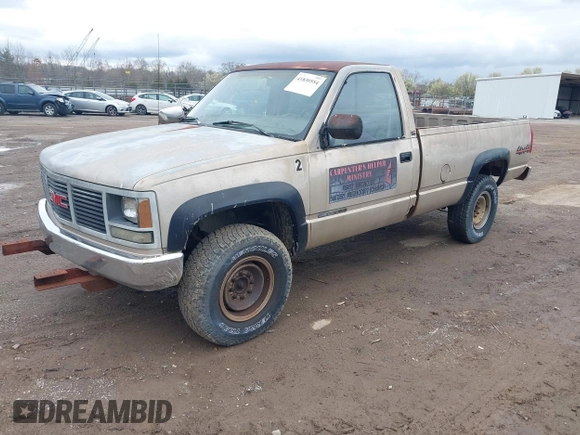 1989 GMC Sierra 2500 z VIN 1GTGK24K3KE532638, wystawiony jako IAAI lot #41830554 z przebiegiem 177 390 mil mil oraz . Historia ofert i sprzedaży dostępna na DreamBid. Obrazek 2.