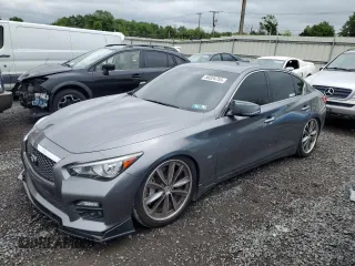 2015 Infiniti Q50 Sport z VIN JN1BV7AP2FM337322, wystawiony jako Copart lot #58324755 z przebiegiem 60 781 mil mil oraz Szkoda całkowita • Salvage title. Historia ofert i sprzedaży dostępna na DreamBid. Obrazek 1.
