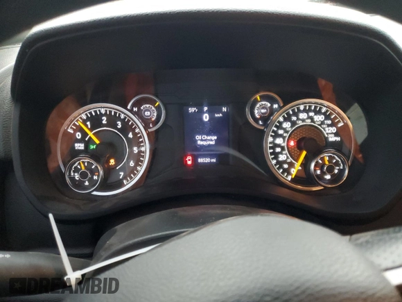 2021 Ram 2500 Tradesman with VIN 3C6UR5CJ4MG591600, listed as a Copart auction lot 54354535 with 88,520 mi miles and Salvage title. Bid and sale history available at DreamBid. Image 9.