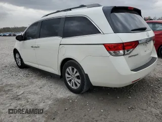 2017 Honda Odyssey EX-L with VIN 5FNRL5H61HB005497, listed as a Copart auction lot 50455795 with 102,046 mi miles and Salvage Title. Bid and sale history available at DreamBid. Image 2.