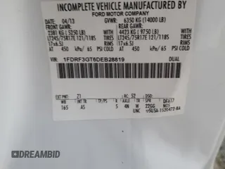 2013 Ford F-350 with VIN 1FDRF3GT6DEB28819, listed as a Copart auction lot 42031345 with 174,419 mi miles and Clean title. Bid and sale history available at DreamBid. Image 12.