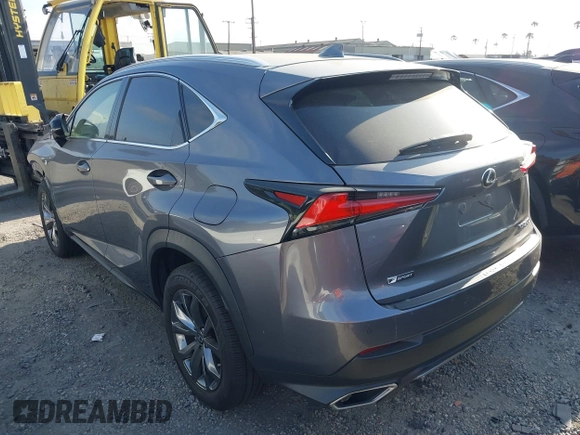 2020 Lexus NX 300 F Sport with VIN JTJSARBZ8L2168805, listed as a IAAI auction lot 42455378 with 62,419 mi miles and . Bid and sale history available at DreamBid. Image 3.